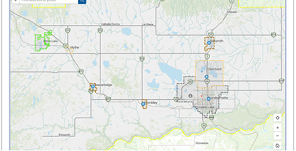 Map of GPREP evacuation routes
